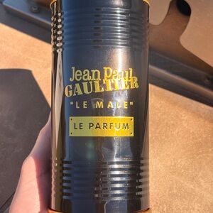 Jean Paul Gaultier Black and Gold Le Male Le Parfum Canister